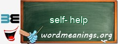 WordMeaning blackboard for self-help